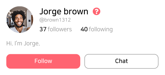 Other Profile - Before sending first message