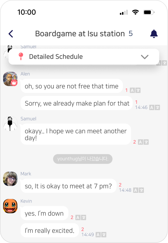 Koddiz Chat Interface for Event